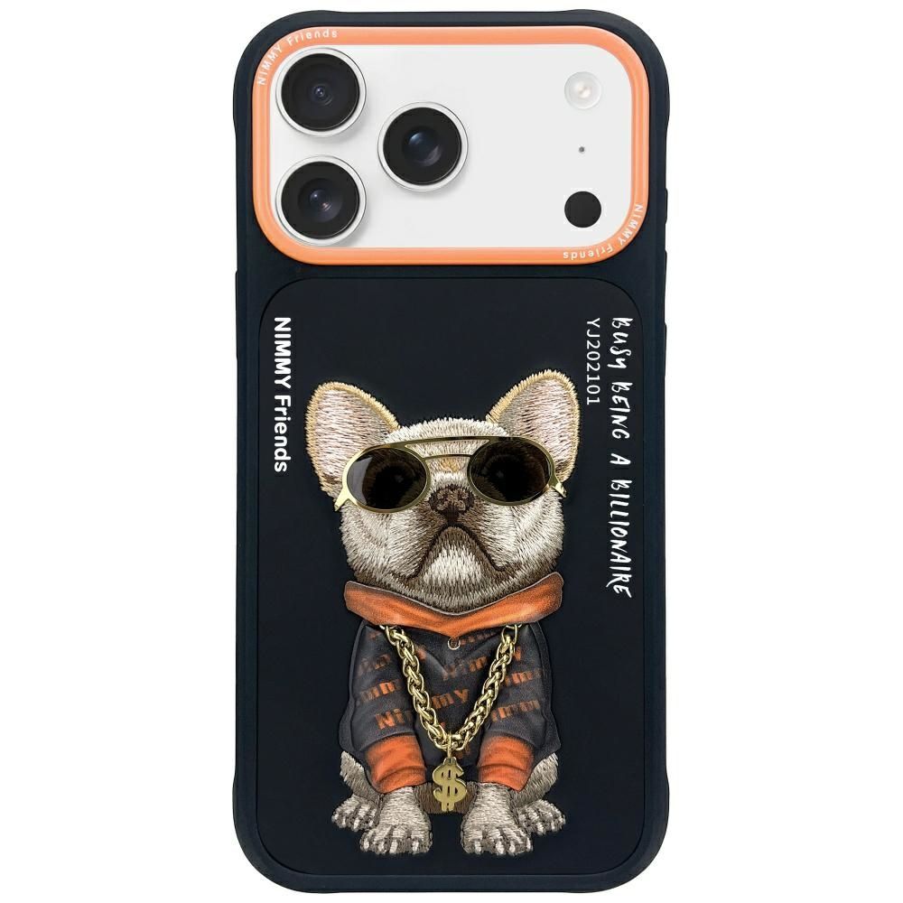 NIMMY case GLASSES COOL DOG for IPHONE 17 Pro black