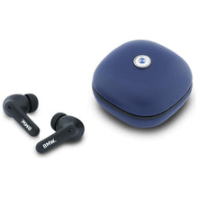 Заредете изображение във визуализатора на галерията – Wireless earphone ENC BMW TWS Leather Metal Logo BMW001138 dark blue
