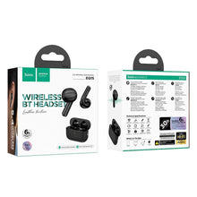 Заредете изображение във визуализатора на галерията – HOCO wireless earphones bluetooth TWS EQ15 black
