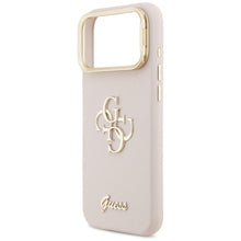 Заредете изображение във визуализатора на галерията – GUESS case for IPHONE 17 Pro Max GUHCP17XPCS4GSP (Grained PU Big 4G &amp; Stand Camera) pink

