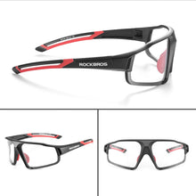 Заредете изображение във визуализатора на галерията – Rockbros SP216BK photochromic UV400 cycling glasses - black and red
