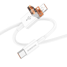 Заредете изображение във визуализатора на галерията – Borofone Cable BX102 Winner - USB + Type C to Type C - PD 60W 1 metre white
