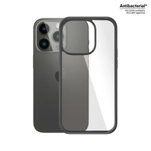 Заредете изображение във визуализатора на галерията – PanzerGlass ClearCase antibacterial case for iPhone 14 Pro - transparent and black
