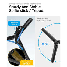 Заредете изображение във визуализатора на галерията – Spigen S560W Bluetooth selfie stick with tripod - black
