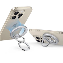 Заредете изображение във визуализатора на галерията – ESR Halolock MagSafe ring stand for the phone - silver
