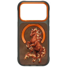 Заредете изображение във визуализатора на галерията – NIMMY case MAGNETIC FANTASY ANIMAL HORSE compatible with MagSafe for IPHONE 18 Pro Max/17 Pro Max orange
