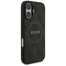 Заредете изображение във визуализатора на галерията – GUESS case for IPHONE 17 compatible with MagSafe GUHMP17SG4GFRK (PU 4G Ring Classic Logo) black
