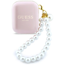 Заредете изображение във визуализатора на галерията – Wireless earphone GUESS TWS Pearl Strap GUE005292 pink

