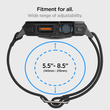 Заредете изображение във визуализатора на галерията – Spigen Lite Fit Pro case with strap for Apple Watch 4 / 5 / 6 / 7 / 8 / 9 / SE (44 / 45 mm) - matte black
