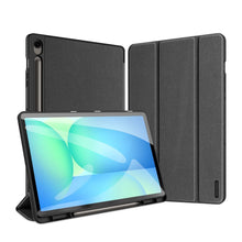 Заредете изображение във визуализатора на галерията – DUX DUCIS case DOMO foldable with pencil storage for SAMSUNG Tab S10 FE Plus black
