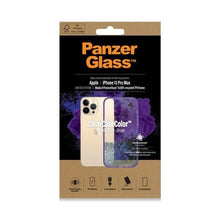 Заредете изображение във визуализатора на галерията – PanzerGlass ClearCase antibacterial Military Grade certified case for iPhone 13 Pro Max - transparent purple
