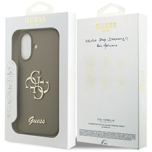 Заредете изображение във визуализатора на галерията – GUESS case for IPHONE 17 GUHCP17SSC4GSMW (Silicone W/ Big 4G Script) brown
