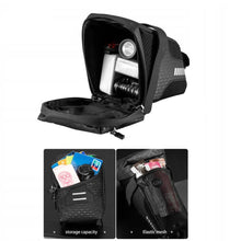 Заредете изображение във визуализатора на галерията – Rockbros C29-BK waterproof bicycle bag under the saddle - black
