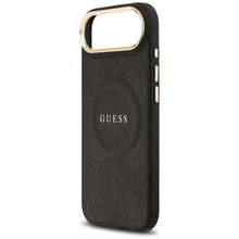 Заредете изображение във визуализатора на галерията – GUESS case for IPHONE 17 Air compatible with MagSafe GUHMP17MPSAMSECK (PU W/ Peony Hot Stamp) black
