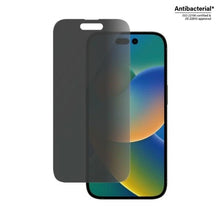 Заредете изображение във визуализатора на галерията – PanzerGlass Classic Fit antibacterial privacy glass for iPhone 14 Pro
