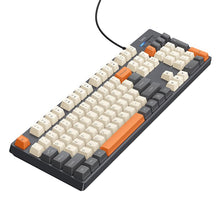 Заредете изображение във визуализатора на галерията – Wired keyboard QWERTY Hoco GM61 tri-color (white, grey, orange)
