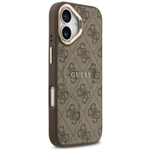 Заредете изображение във визуализатора на галерията – GUESS case for IPHONE 17 compatible with MagSafe GUHMP17SP4MSEGCW (PU 4G W/ Classic) brown
