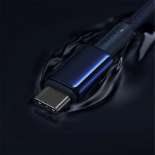 Заредете изображение във визуализатора на галерията – Baseus Tungsten Gold USB-C / USB-C 100W 2m cable - navy blue
