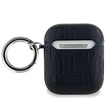 Заредете изображение във визуализатора на галерията – Karl Lagerfeld Monogram Karl Head case for AirPods 1 / 2 - black
