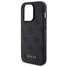 Заредете изображение във визуализатора на галерията – Guess 4G Metal Logo Case Set for iPhone 14 Pro Max + 5000mAh MagSafe Powerbank - Black
