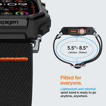 Заредете изображение във визуализатора на галерията – Spigen Lite Fit Pro case with strap for Apple Watch Ultra 1 / 2 (49 mm) - matte black
