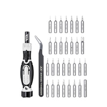 Заредете изображение във визуализатора на галерията – JAKEMY JM-8189A 32in1 Screwdriver with Precision Tweezers (Black)
