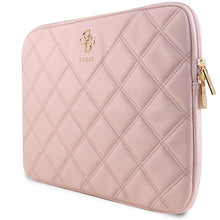 Заредете изображение във визуализатора на галерията – Guess Quilted 4G cover for a 14" laptop - pink
