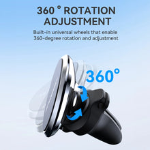Заредете изображение във визуализатора на галерията – Wozinsky WUMKO magnetic phone holder for car air vent - black

