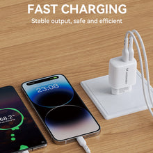 Заредете изображение във визуализатора на галерията – Wozinsky CUWCW 2.4A 2 x USB-A wall charger - white
