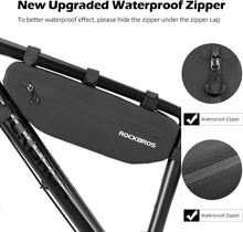 Заредете изображение във визуализатора на галерията – Rockbros AS-043 bicycle bag with Velcro 3l - black
