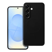 Заредете изображение във визуализатора на галерията – SILICONE MAG COVER case compatible with MagSafe for SAMSUNG S25 Edge black
