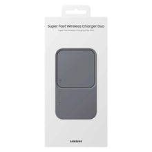 Заредете изображение във визуализатора на галерията – Samsung Duo EP-P5400TBEGEU 15W inductive charger with mains charger and power cable - black
