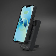 Заредете изображение във визуализатора на галерията – Powerbank compatible with MagSafe Forcell F-Energy MagStand QI2 F5K10 QC3.0 PD3.0 20W 5000 mAh black
