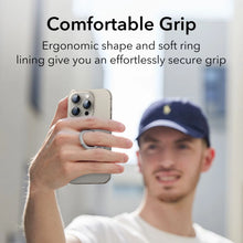 Заредете изображение във визуализатора на галерията – ESR Halolock MagSafe ring stand for the phone - titanium
