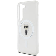 Заредете изображение във визуализатора на галерията – Original Pouch KARL LAGERFELD  hardcase IML Ikonik MagSafe KLHMS24SHFCKNOT for Samsung Galaxy S24 transparent
