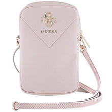 Заредете изображение във визуализатора на галерията – Guess Zip Triangle 4G bag - pink
