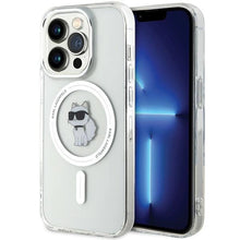 Заредете изображение във визуализатора на галерията – Karl Lagerfeld IML Choupette MagSafe case for iPhone 14 Pro Max - transparent
