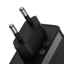 Заредете изображение във визуализатора на галерията – Baseus GaN5 Pro fast charger 2xUSB-C + USB 140W EU black (CCGP100201)
