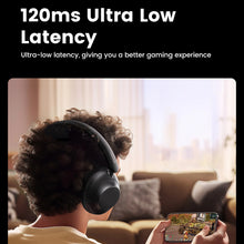 Заредете изображение във визуализатора на галерията – Ugreen HP202 HiTune Max5 on-ear wireless headphones with hybrid ANC noise reduction - black
