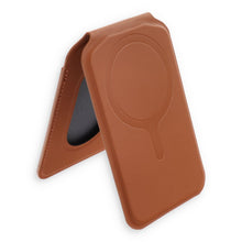 Заредете изображение във визуализатора на галерията – Leather wallet with stand, compatible with MagSafe Satechi Vegan Leather Wallet Stand brown
