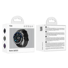 Заредете изображение във визуализатора на галерията – HOCO smartwatch with call function AMOLED Y24 black
