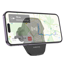 Заредете изображение във визуализатора на галерията – Borofone Car holder BH215 Adelante magnetic with induction charging to air vent black
