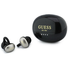 Заредете изображение във визуализатора на галерията – Wireless earphones OWS Guess Metalic Finish Electropated Parts Classic Logo black

