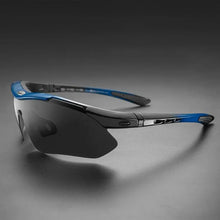 Заредете изображение във визуализатора на галерията – Rockbros 10007 polarizing cycling glasses - black and blue
