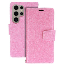 Заредете изображение във визуализатора на галерията – Liavec Glitter Magsafe Book Case for Samsung Galaxy S23 Plus pink
