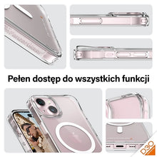 Заредете изображение във визуализатора на галерията – PanzerGlass HardCase with MagSafe with D3O and Military Grade Certification for iPhone 15/14/13 - Transparent
