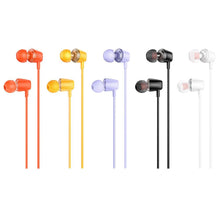Заредете изображение във визуализатора на галерията – HOCO wire earphones Jack 3,5 mm with microphone M107 white
