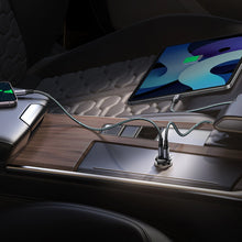 Заредете изображение във визуализатора на галерията – Ugreen EC305 25845 car charger USB-C USB-A 30W - black
