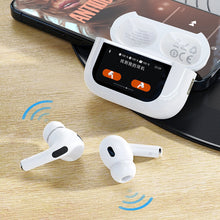 Заредете изображение във визуализатора на галерията – Dudao U19 in-ear TWS wireless Bluetooth 5.3 headphones with LED display - white
