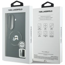 Заредете изображение във визуализатора на галерията – KARL LAGERFELD case for SAMSUNG GALAXY Z FOLD 8 ULTRA compatible with MagSafe (Karl&amp;Choupette Saffiano Pins) black
